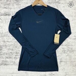 NWT Nike Dri-FIT Park First Layer Navy Blue Soccer Shirt AV2609-057 Men's Small